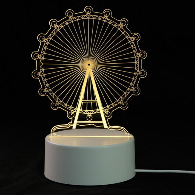 3D Lamp 3 Color Changing LED Light
