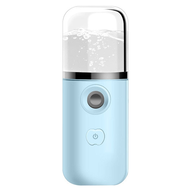 30ml Mini Nano Mist Facial Sprayer Beauty Instrument USB Humidifier Rechargeable Nebulizer Face Steamer Moisturizing Beauty Tool