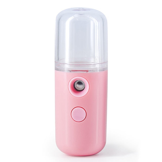30ml Mini Nano Mist Facial Sprayer Beauty Instrument USB Humidifier Rechargeable Nebulizer Face Steamer Moisturizing Beauty Tool