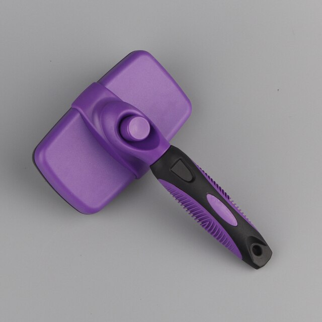 Dog Cat Hair shedding Comb Pet Self Cleaning Brush Grooming Tool Hair Removal Comb Brush For Various Pets Supplies