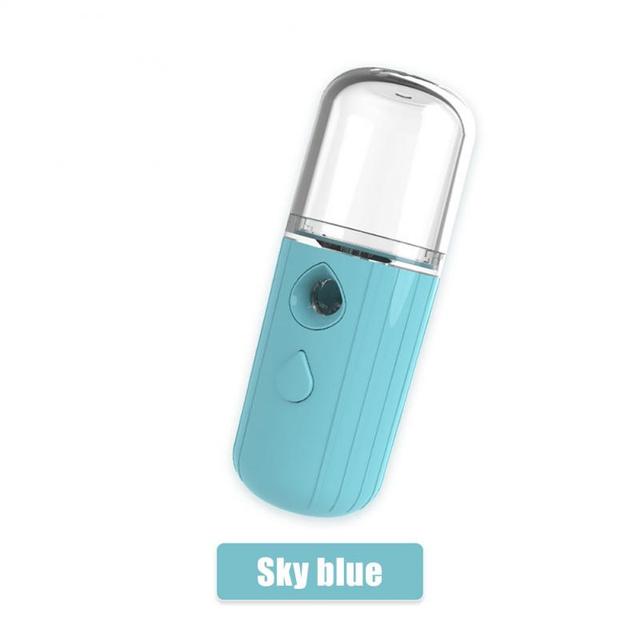 30ml Mini Nano Mist Facial Sprayer Beauty Instrument USB Humidifier Rechargeable Nebulizer Face Steamer Moisturizing Beauty Tool