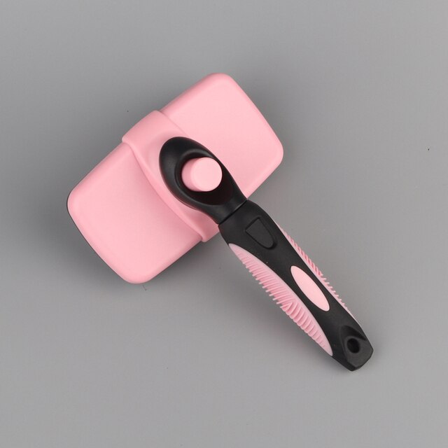 Dog Cat Hair shedding Comb Pet Self Cleaning Brush Grooming Tool Hair Removal Comb Brush For Various Pets Supplies