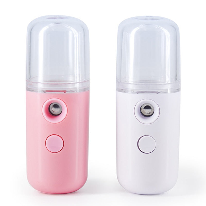 30ml Mini Nano Mist Facial Sprayer Beauty Instrument USB Humidifier Rechargeable Nebulizer Face Steamer Moisturizing Beauty Tool