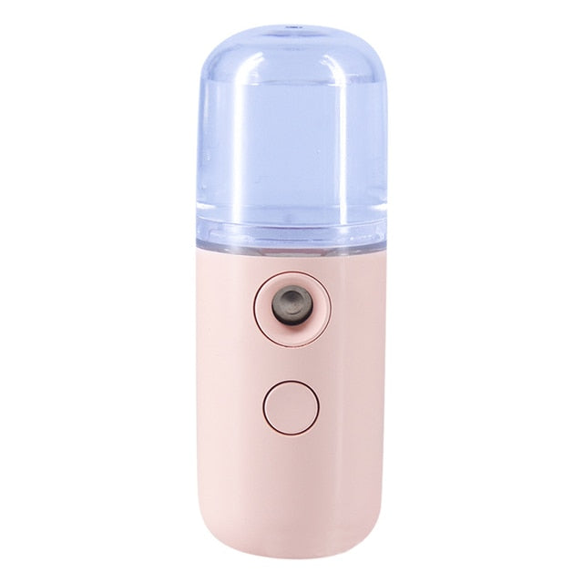 30ml Mini Nano Mist Facial Sprayer Beauty Instrument USB Humidifier Rechargeable Nebulizer Face Steamer Moisturizing Beauty Tool