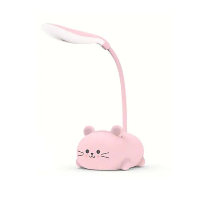 Hot LED Table Lamp Cartoon Cute Pet Cat Night Light Usb Rechargeable Led Table Light Child Eye Protection Warm White Desk Lamp