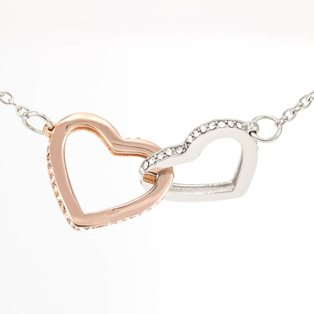 Valentines Interlocking Heart Necklace Wife