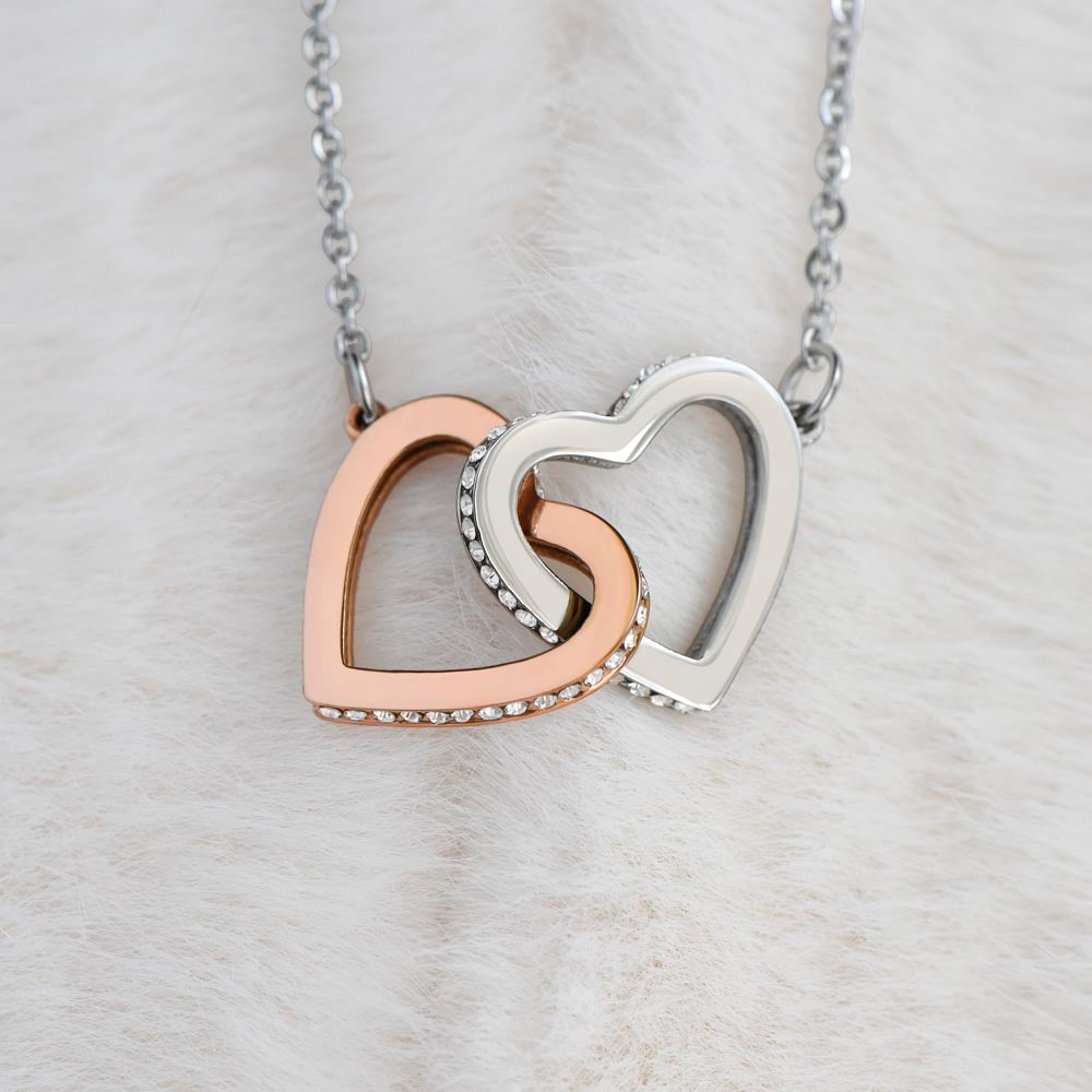 Valentines Interlocking Heart Necklace Wife