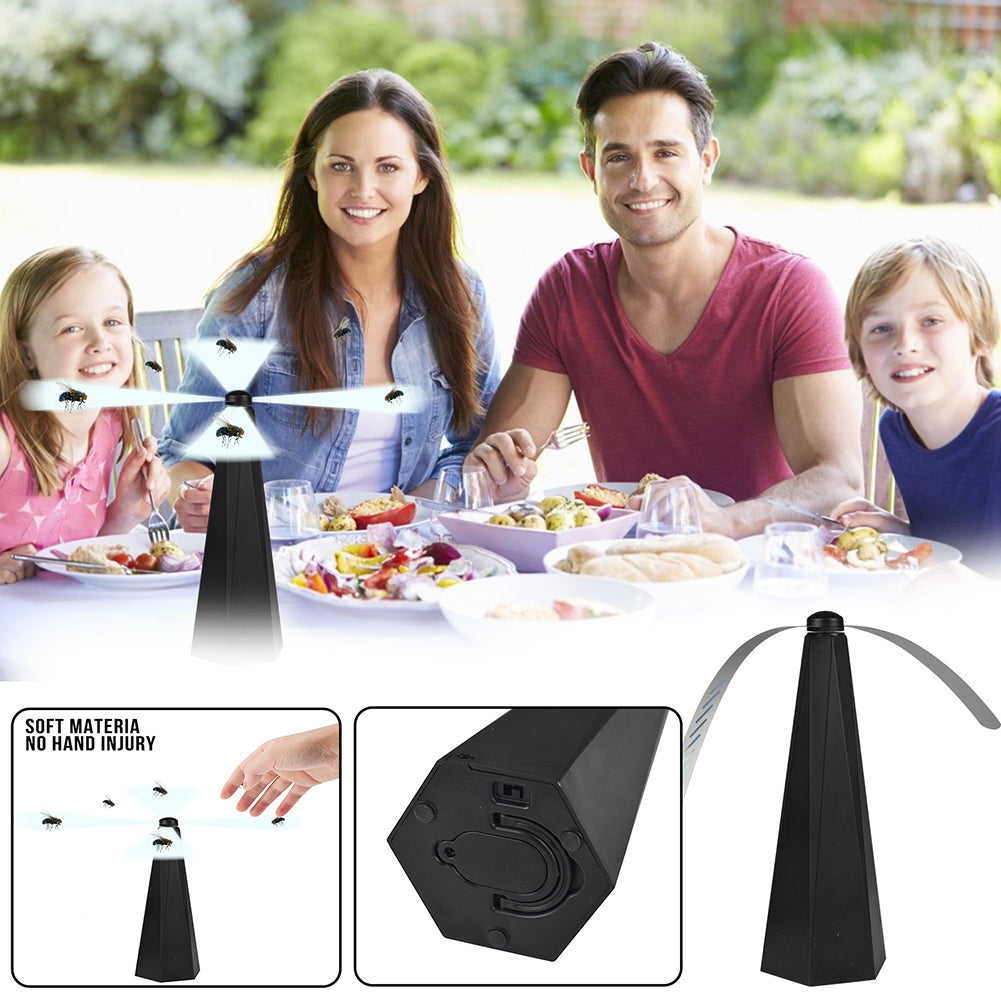 USB Hexagonal Multifunctional Fan Leaf Automatic Flycatcher Ultra-quiet Flies Repellent