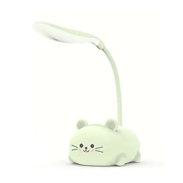 Hot LED Table Lamp Cartoon Cute Pet Cat Night Light Usb Rechargeable Led Table Light Child Eye Protection Warm White Desk Lamp