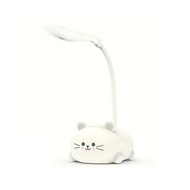 Hot LED Table Lamp Cartoon Cute Pet Cat Night Light Usb Rechargeable Led Table Light Child Eye Protection Warm White Desk Lamp