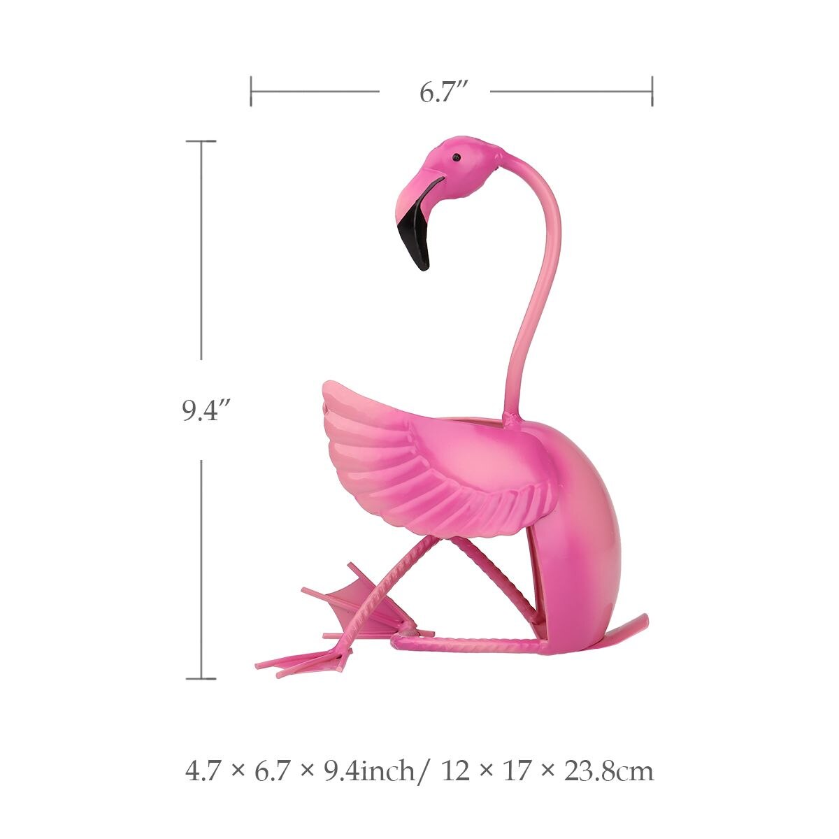 TOOARTS Flamingo wine holder Wine shelf Metal sculpture Practical sculpture Home decoration Interior decoration Crafts