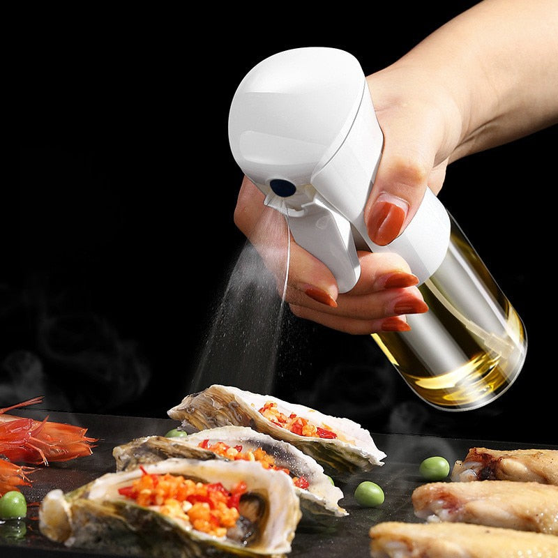 200ml 300ml Oil Spray Bottle Kitchen Cooking Olive Oil Dispenser Camping BBQ Baking Vinegar Soy Sauce Sprayer Containers Gadget