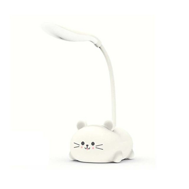 Hot LED Table Lamp Cartoon Cute Pet Cat Night Light Usb Rechargeable Led Table Light Child Eye Protection Warm White Desk Lamp