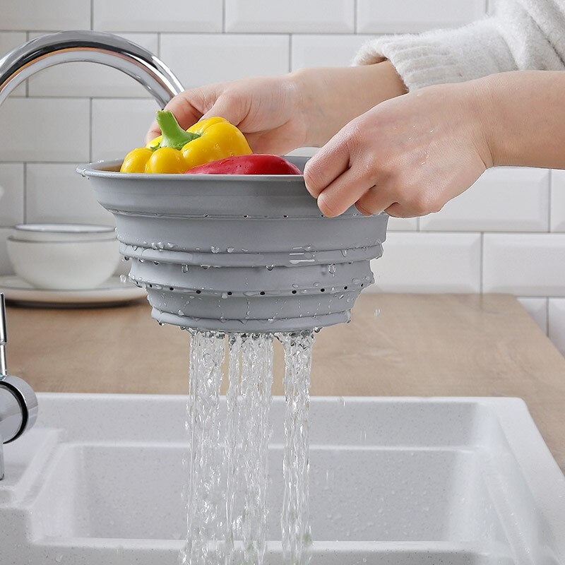 Over The Sink Cutting Board Plastic Chopping Board Built-in Drain Storage Basket Cut Fruits Vegetables Kitchen Chopping Boards