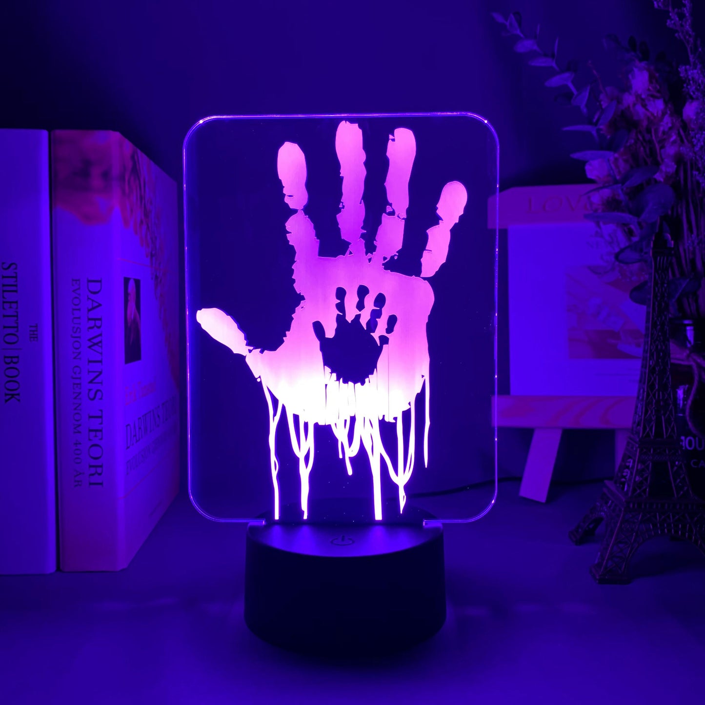 Video Game Stranding Hand Prints Led Night Light for Kids Room Decor Cool Gift for Child Gamers Nightlight Usb Desk Lamp Death