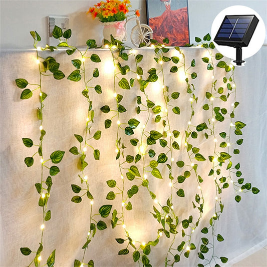 Fairy Lights Solar Lights Maple Leaf Waterproof Outdoor Garland 10m 100LED /5M 50 LED Solar Lamp Christmas for Garden Decoration