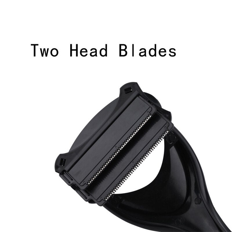 Double Blades Men Back Shaver Foldable Back Trimmer Hair Remover Tool Body Leg Razor Long Handle Dry&amp;Wet Hair Shaver