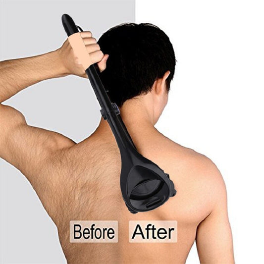 Double Blades Men Back Shaver Foldable Back Trimmer Hair Remover Tool Body Leg Razor Long Handle Dry&amp;Wet Hair Shaver