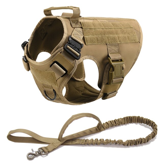 K9 Tactical Military Vest Pet German Shepherd Golden Retriever Tactical  Training Dog Harness and Leash Set For All Breeds Dogs