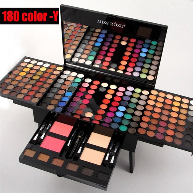 Make Up Sets180/142/74 Colors Matte Glitter Eye Shadow Palette Powder Lipstick Blush Makeup Brush Professional Cosmetics Kit