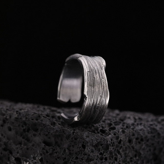 INS Fashion Silver Color Minimalist Irregular Twined Finger Rings Creative Geometric Punk Opening Rings for Women Girls Jewelry