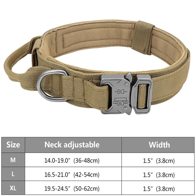 Tactical Dog Collar Military Adjustable Duarable Nylon German Shepard For Medium Large Walking Training Pet Accessories