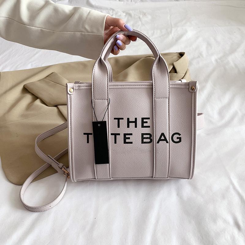 Luxury Designer The Tote Bag for Women Large Capacity Leather Handbags Female Shoulder Messenger Bags Lady High Quality 2022